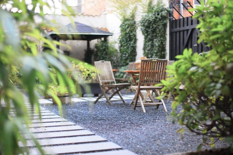 Hotel garden